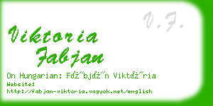 viktoria fabjan business card